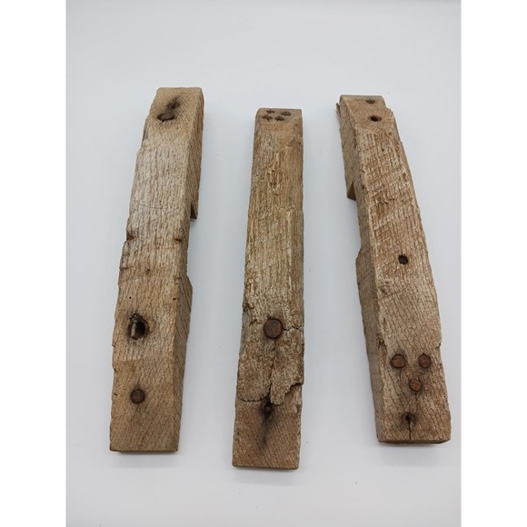 Antique Reclaimed Oak Handmade Barn Door Wooden Hardware Latch Closure Rustic - Picture 3 of 16